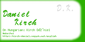 daniel kirch business card